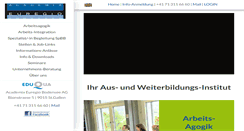 Desktop Screenshot of academia-euregio.ch